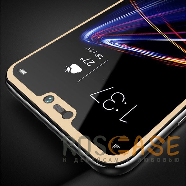 Фотография Золотое 5D защитное стекло для Huawei P20 Lite на весь экран