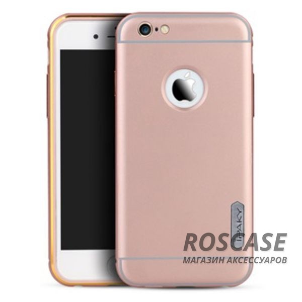 Фото Rose Gold iPaky Metal Frame | Чехол для Apple iPhone 6 plus (5.5")  / 6s plus (5.5") с металлическим бампером