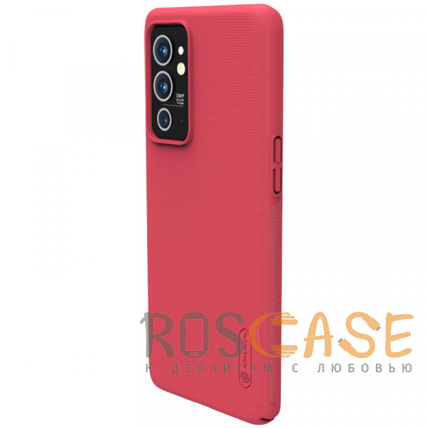 Изображение Красный Nillkin Super Frosted Shield | Матовый пластиковый чехол для OnePlus 9RT