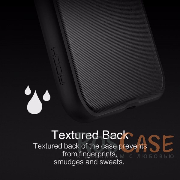 Фотография Черный / Black Rock Ring Holder Case M2 | Чехол для iPhone 7/8/SE (2020) с удобным кольцом-подставкой на 360
