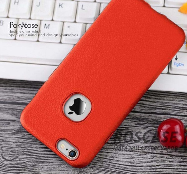Фотография Оранжевый iPaky | Силиконовый чехол с имитацией кожи для iPhone 6 / 6s