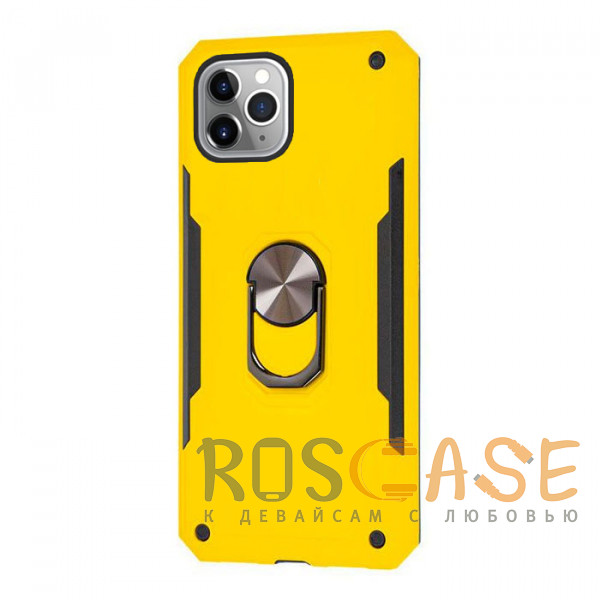 Фото Желтый Противоударный чехол SG Ring под магнитный держатель для iPhone 11 Pro