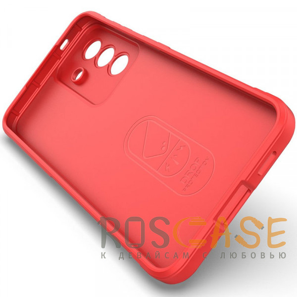 Изображение Красный Flex Silicone | Противоударный чехол для Samsung Galaxy A37 с защитой камеры и микрофиброй