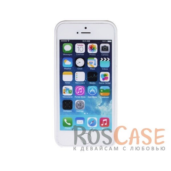 Изображение Белый / White Оригинальный силиконовый чехол для Apple iPhone 5/5S/SE (реплика)