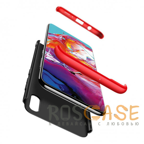 Изображение Черный / Красный GKK LikGus 360° | Двухсторонний чехол для Samsung Galaxy A10 / M10 с защитными вставками