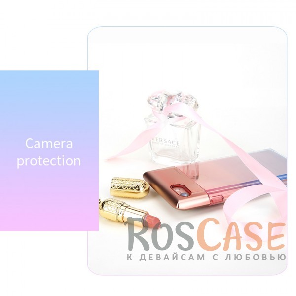 Изображение Розовый / Transparent pink Rock Crystal | Чехол для iPhone 7/8/SE (2020) в виде флакона духов с градиентной расцветкой
