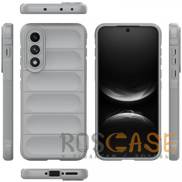 Фото Серый Flex Silicone | Противоударный чехол для OnePlus Nord 5 5G / Ace 5 Ultra с защитой камеры и микрофиброй