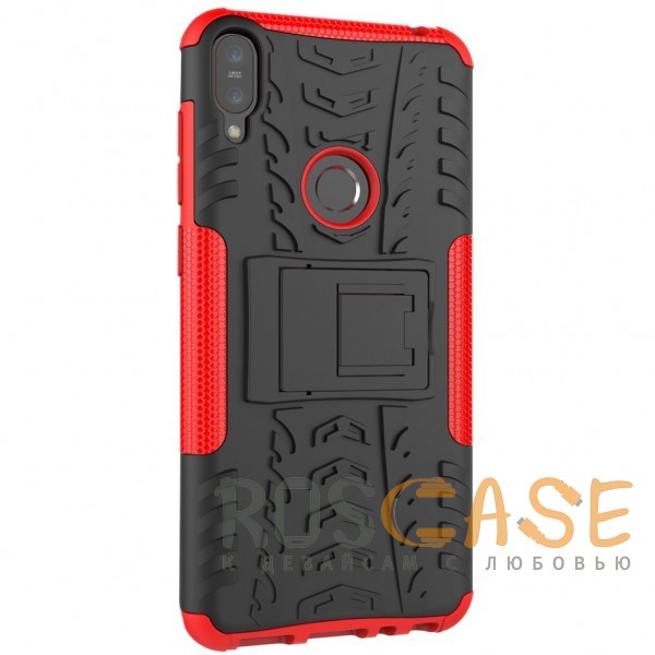 Фото Красный Shield | Противоударный чехол для Asus Zenfone Max Pro M1 (ZB601KL / ZB602KL) с подставкой