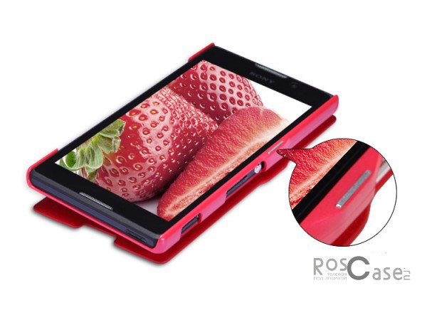 Фотография Красный #Nillkin Fresh | Чехол-книжка с магнитной застежкой для Sony Xperia C (S39h)