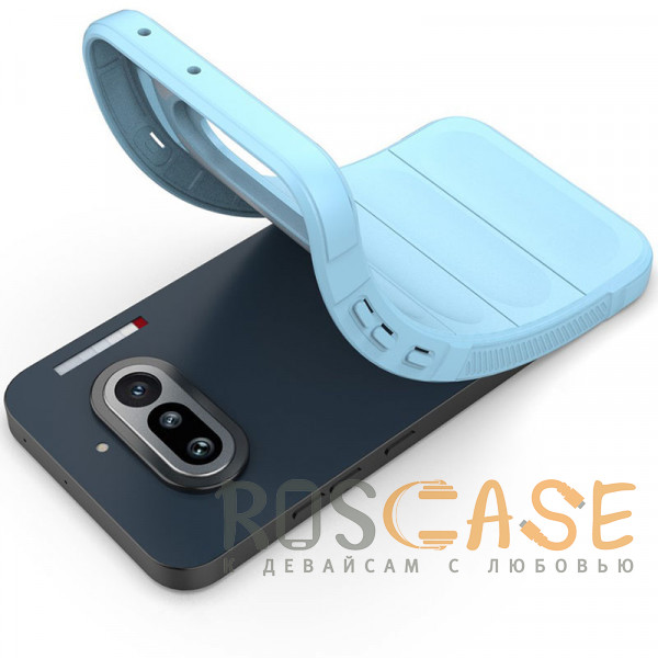Фотография Голубой Flex Silicone | Противоударный чехол для Nothing Phone 4a с защитой камеры и микрофиброй