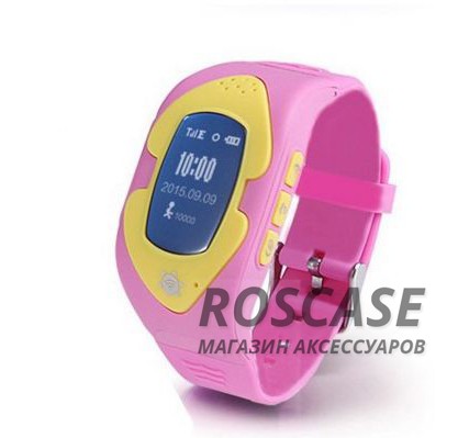 Фотография Розовый Детские умные телефон-часы Baby Smart Watch с GPS геолокацией, Wi-Fi и прослушкой для безопасности