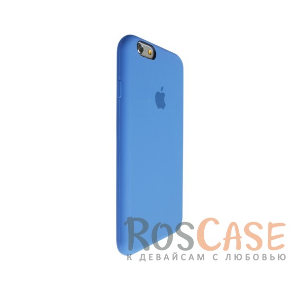 Изображение Синий / Blue Оригинальный силиконовый чехол для Apple iPhone 6/6s (4.7") (реплика)