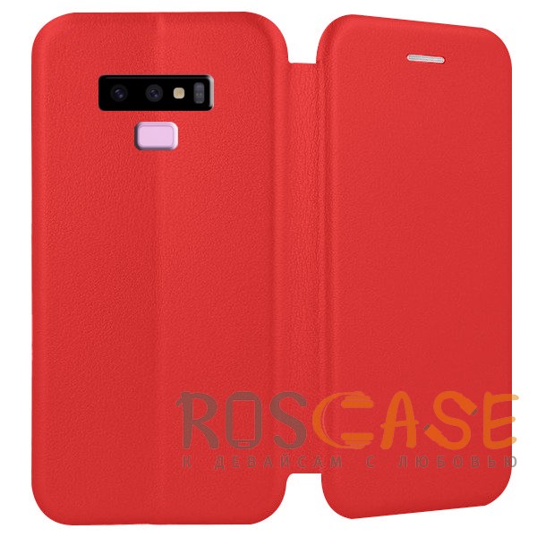 Фотография Красный Open Color | Чехол-книжка для Samsung Galaxy Note 9 с функцией подставки и магнитом