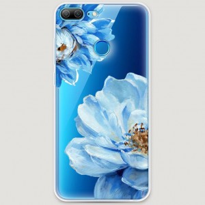 RosCase | Силиконовый чехол Голубые клематисы на Huawei Honor 9 Lite