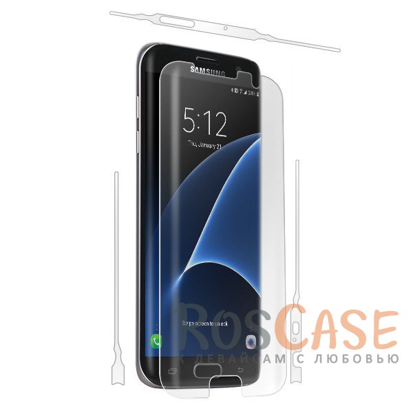 Фото Прозрачная Бронированная полиуретановая пленка BestSuit (на экран) для Samsung G935F Galaxy S7 Edge