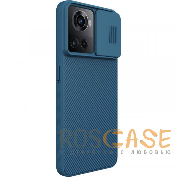 Фотография Синий Nillkin CamShield | Пластиковый чехол с защитой камеры для OnePlus 10R / Ace