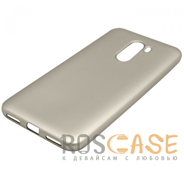 Фотография Золотой J-Case THIN | Гибкий силиконовый чехол 0.5 мм для Xiaomi Pocophone F1