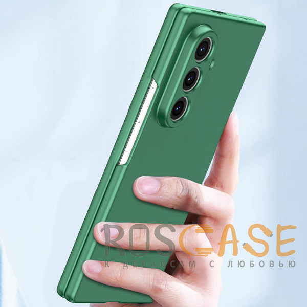 Фотография Темно-зеленый Matte Shield | Тонкий матовый пластиковый чехол для Samsung Galaxy Z Fold 7