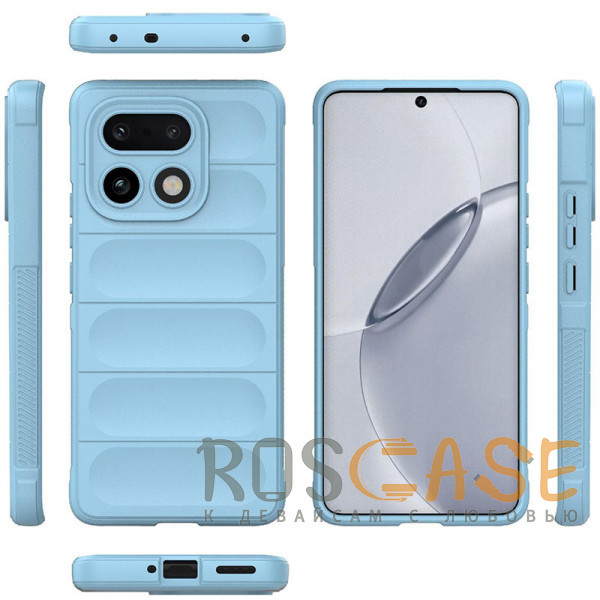 Фото Голубой Flex Silicone | Противоударный чехол для Realme 16 Pro Plus с защитой камеры и микрофиброй