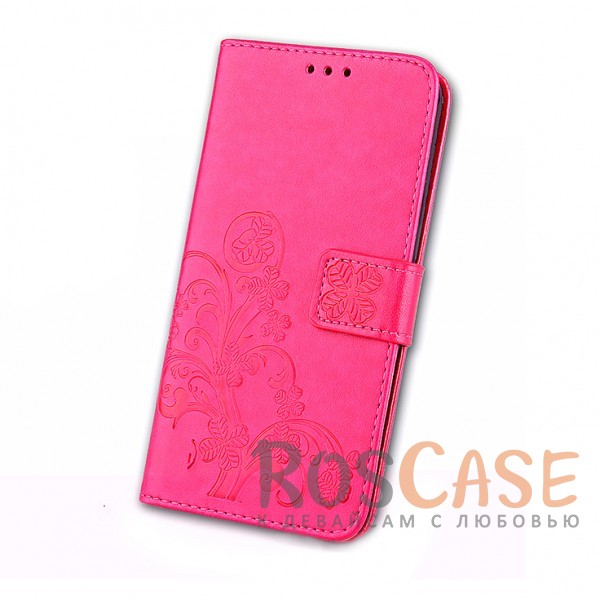 Изображение Розовый Чехол-книжка с узорами на магнитной застёжке для Xiaomi Redmi 4X