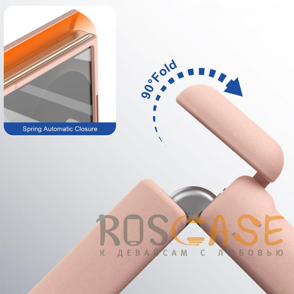 Фотография Розовый Чехол 3D с Magsafe и внешним стеклом для Samsung Galaxy Z Fold 8