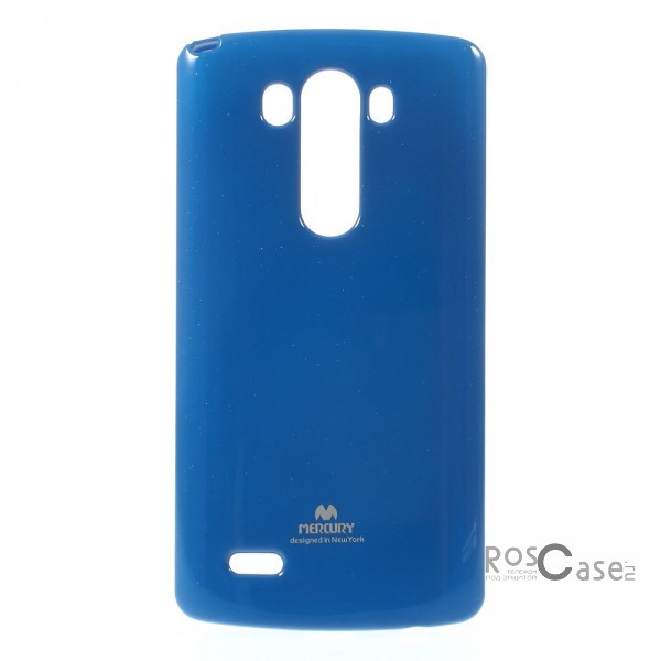 Фото Синий Mercury Jelly Pearl Color | Яркий силиконовый чехол для для LG D855/D850/D856 Dual G3