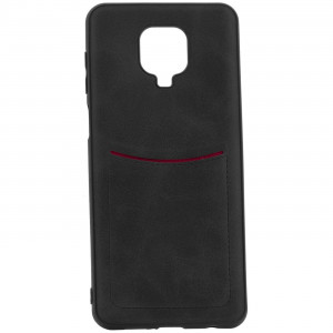 ILEVEL | Чехол с кожаным покрытием и карманом  для Xiaomi Redmi Note 9 Pro (Max)