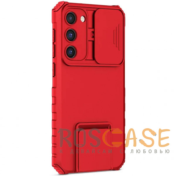 Изображение Красный CamShield Holder | Противоударный чехол-подставка для Samsung Galaxy S23 Plus с защитой камеры