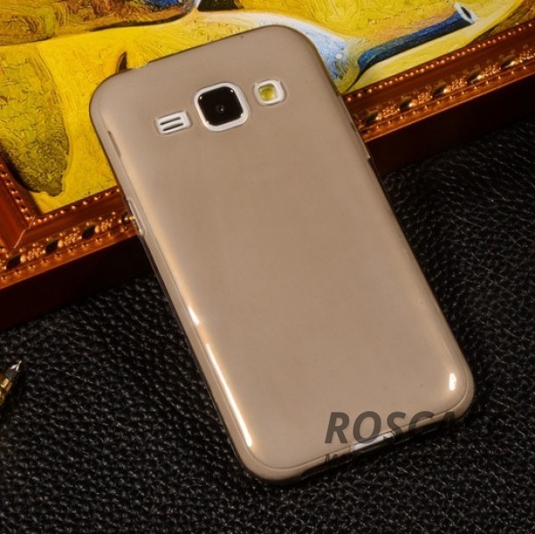 

Ультратонкий силиконовый чехол для Samsung Galaxy J1 Duos SM-J100 (Серый (прозрачный))