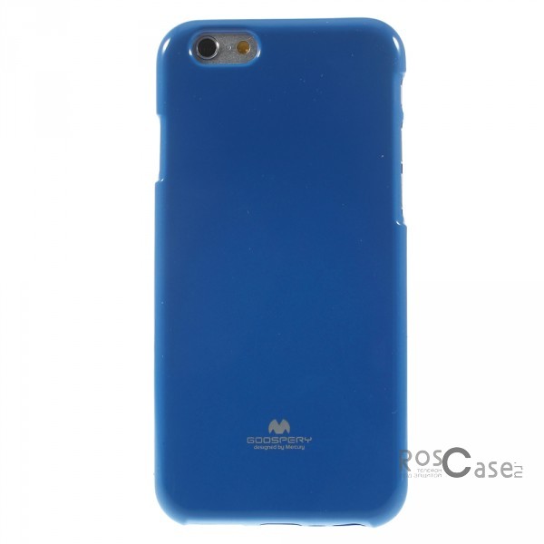 Фотография Синий Mercury Jelly Pearl Color | Яркий силиконовый чехол для для Apple iPhone 6/6s (4.7")
