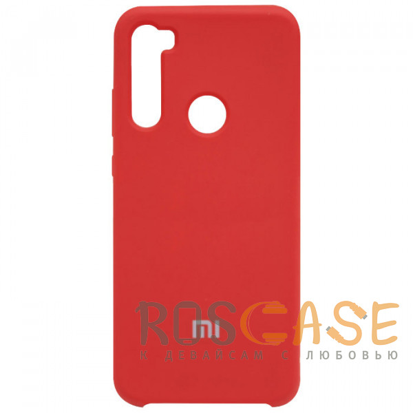 Фото Красный Silicone Cover | Чехол силиконовый с микрофиброй для Xiaomi Redmi Note 8