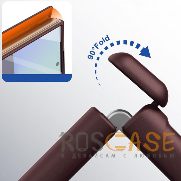 Фотография Бордовый Чехол 3D с Magsafe и внешним стеклом для Samsung Galaxy Z Fold 7