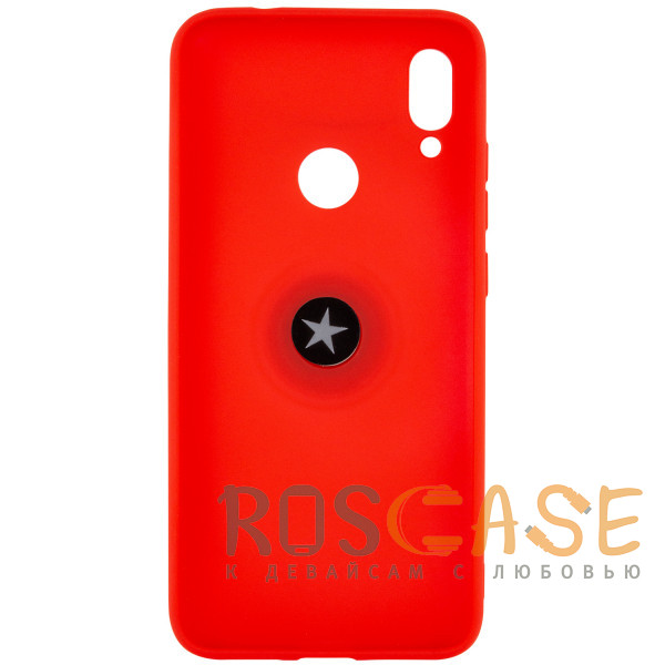 Фотография Красный TPU чехол Summer ColorRing под магнитный держатель для Xiaomi Redmi Note 7 /Note 7 Pro / Note 7s