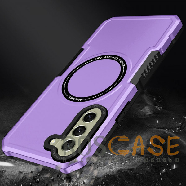Изображение Фиолетовый Magnetic Armor | Противоударный чехол с поддержкой MagSafe для Samsung Galaxy S21 FE