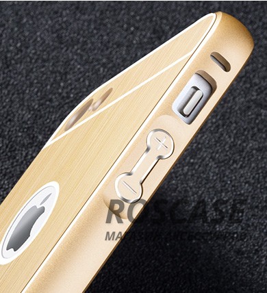 Фотография Золотой Msvii | Металлический бампер для Apple iPhone 5 (+стекло на экран)
