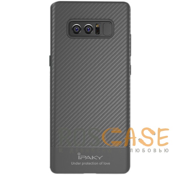Фото Серый iPaky Musy | Ультратонкий чехол для Samsung Galaxy Note 8 с карбоновым покрытием