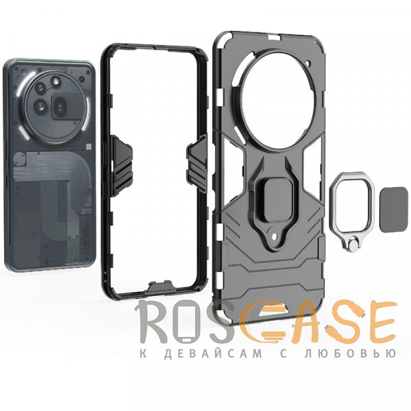 Фото Синий Transformer Ring | Противоударный чехол под магнитный держатель для Nothing Phone 3a Pro
