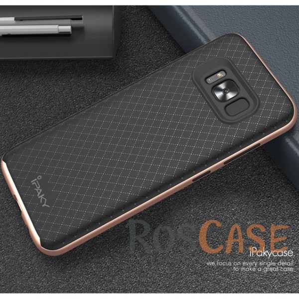 Фотография Черный / Rose Gold iPaky Hybrid | Противоударный чехол для Samsung G950 Galaxy S8