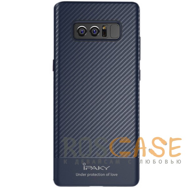 Фото Синий iPaky Musy | Ультратонкий чехол для Samsung Galaxy Note 8 с карбоновым покрытием