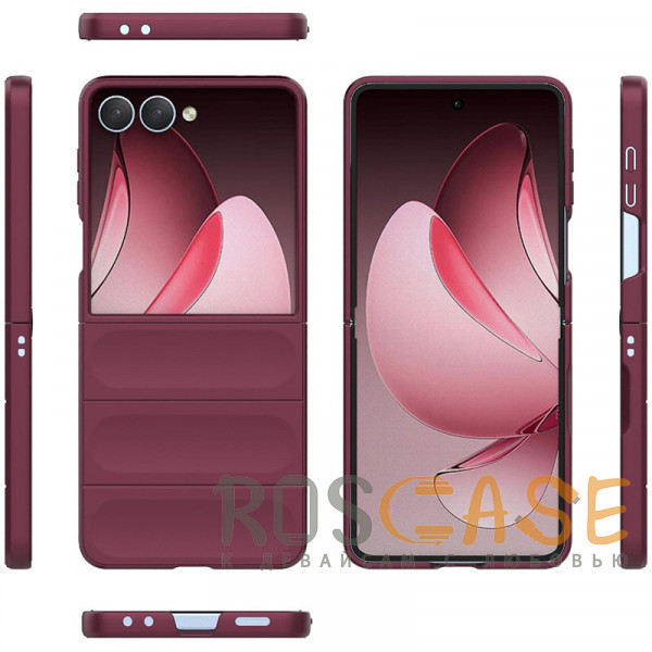 Фото Бордовый Flex Matte | Пластиковый чехол с Soft Touch покрытием для Samsung Galaxy Z Flip 8