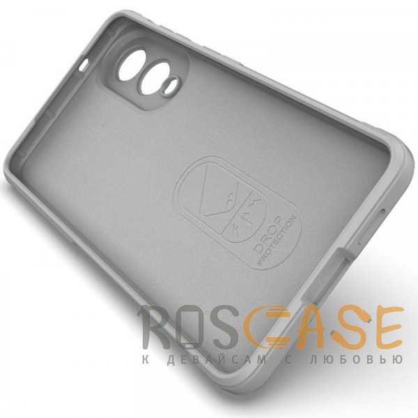 Изображение Серый Flex Silicone | Противоударный чехол для Samsung Galaxy S25 Edge с защитой камеры и микрофиброй