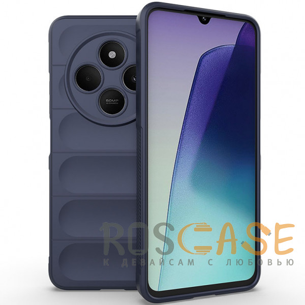 Фото Темно-синий Flex Silicone | Противоударный чехол для Xiaomi Redmi 14C 4G / Poco C75 4G / Redmi A4 5G с защитой камеры и микрофиброй