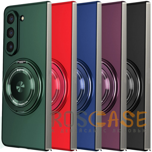 Фото Matte Shield Ring | Тонкий пластиковый чехол с кольцом Magsafe для Samsung Galaxy Z Fold 7