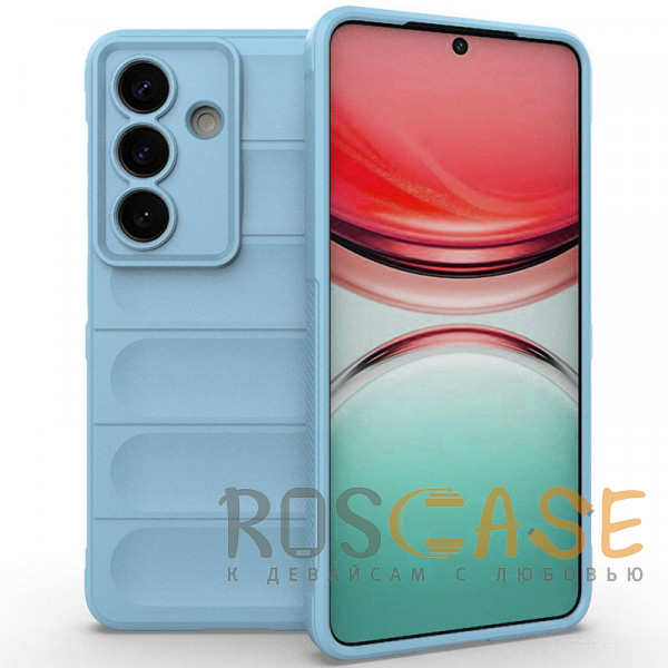 Фото Голубой Flex Silicone | Противоударный чехол для Samsung Galaxy S26 с защитой камеры и микрофиброй