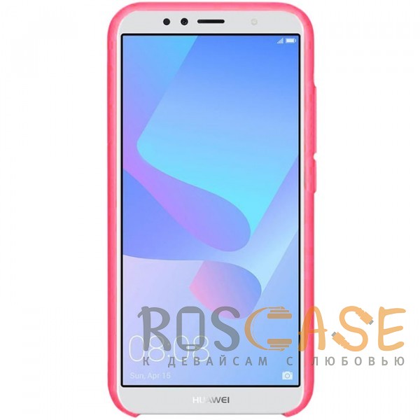 Фотография Розовый / Camellia Силиконовый чехол для Huawei Honor 7A Pro / Y6 Prime 2018 с покрытием soft touch
