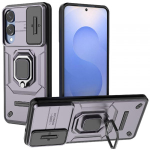 Transformer Ring Holder | Противоударный чехол с кольцом и шторкой камеры  для Samsung Galaxy S25 Edge