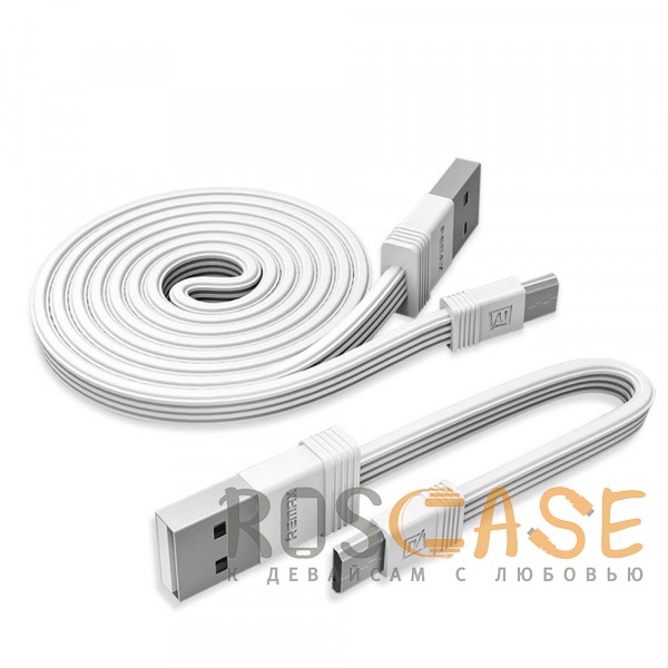 Изображение Белый Remax RC-062i | Дата кабель USB to MicroUSB (2 кабеля 100см + 16см)