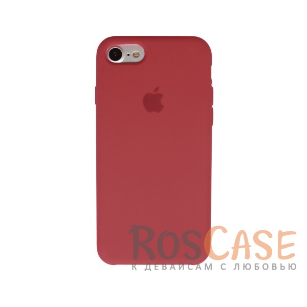 Фото Красный / Red Wine Оригинальный силиконовый чехол для Apple iPhone 7 (4.7") (реплика)