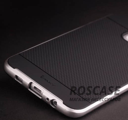 Фотография Черный / Серебряный iPaky Hybrid | Противоударный чехол для Samsung G925F Galaxy S6 Edge