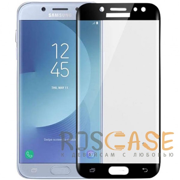 Фото Черное 5D защитное стекло для Samsung Galaxy J7 (2018) на весь экран